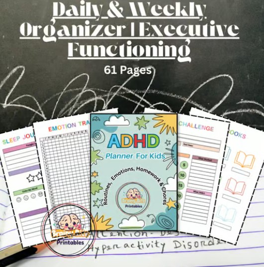 Brainy Bite Printables Facebook ad: Too much screen time?