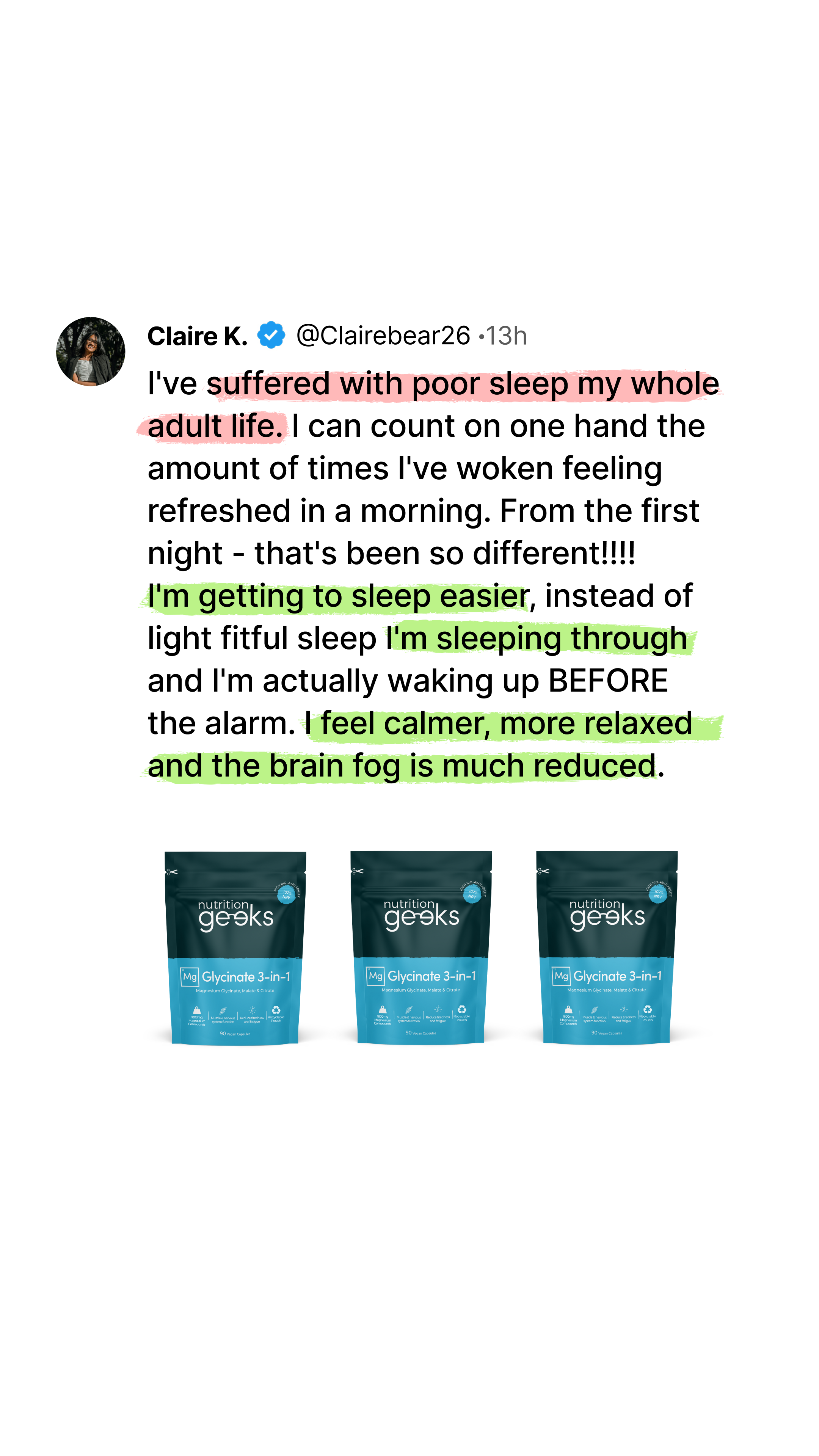 Nutrition Geeks Facebook ad