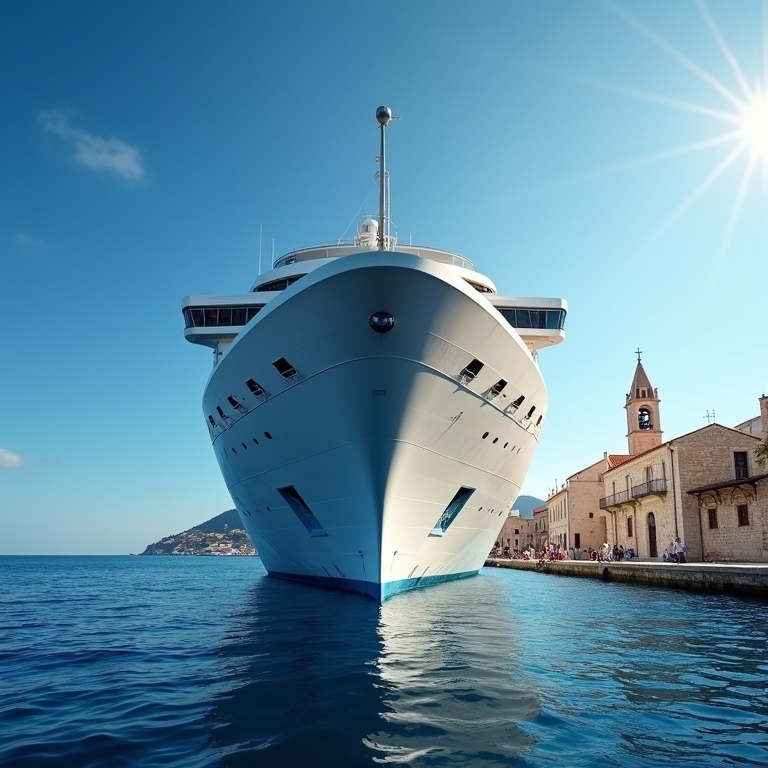 ExploreAnswers Cascade Facebook ad: Navigate Mediterranean Cruise Discoveries.