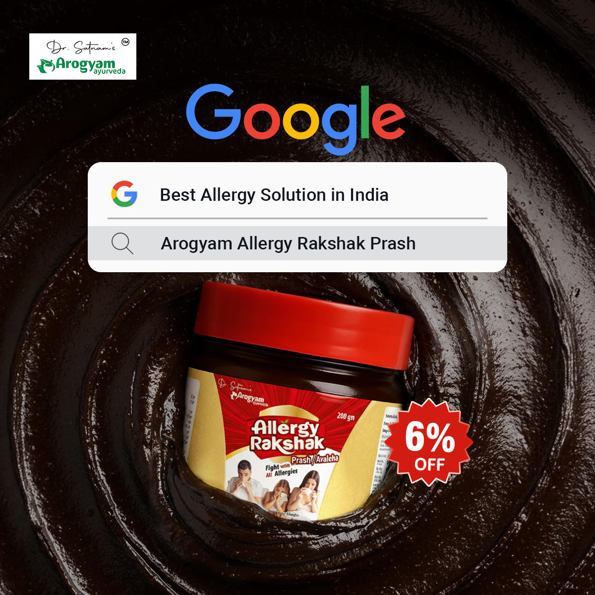 Arogyam Ayurveda Store Facebook ad