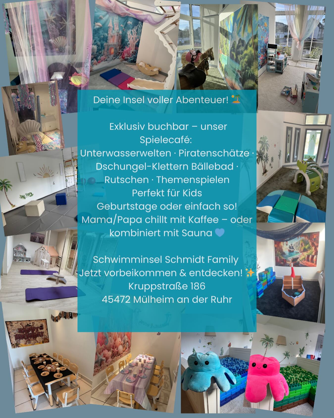 Schwimminsel Schmidt Facebook ad: Deine Insel voller Abenteuer wartet!