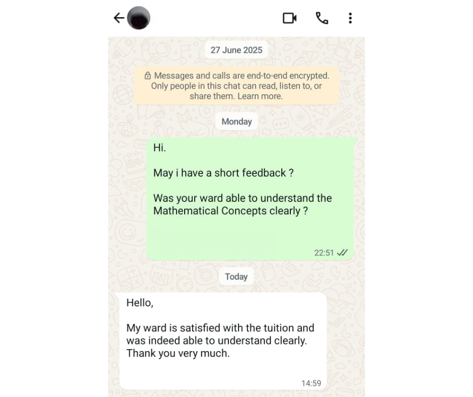 First Class Tutoring Ltd Facebook ad