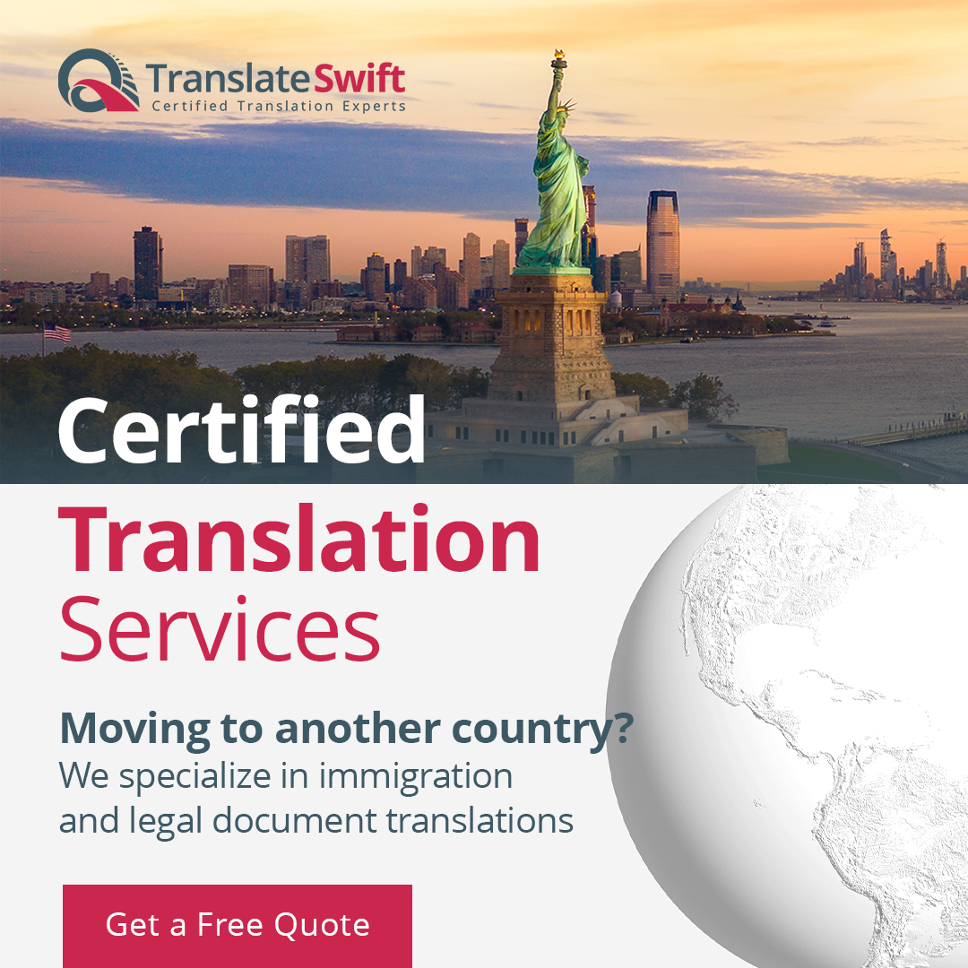 TranslateSwift Facebook ad: NAATI Certified Translation Experts