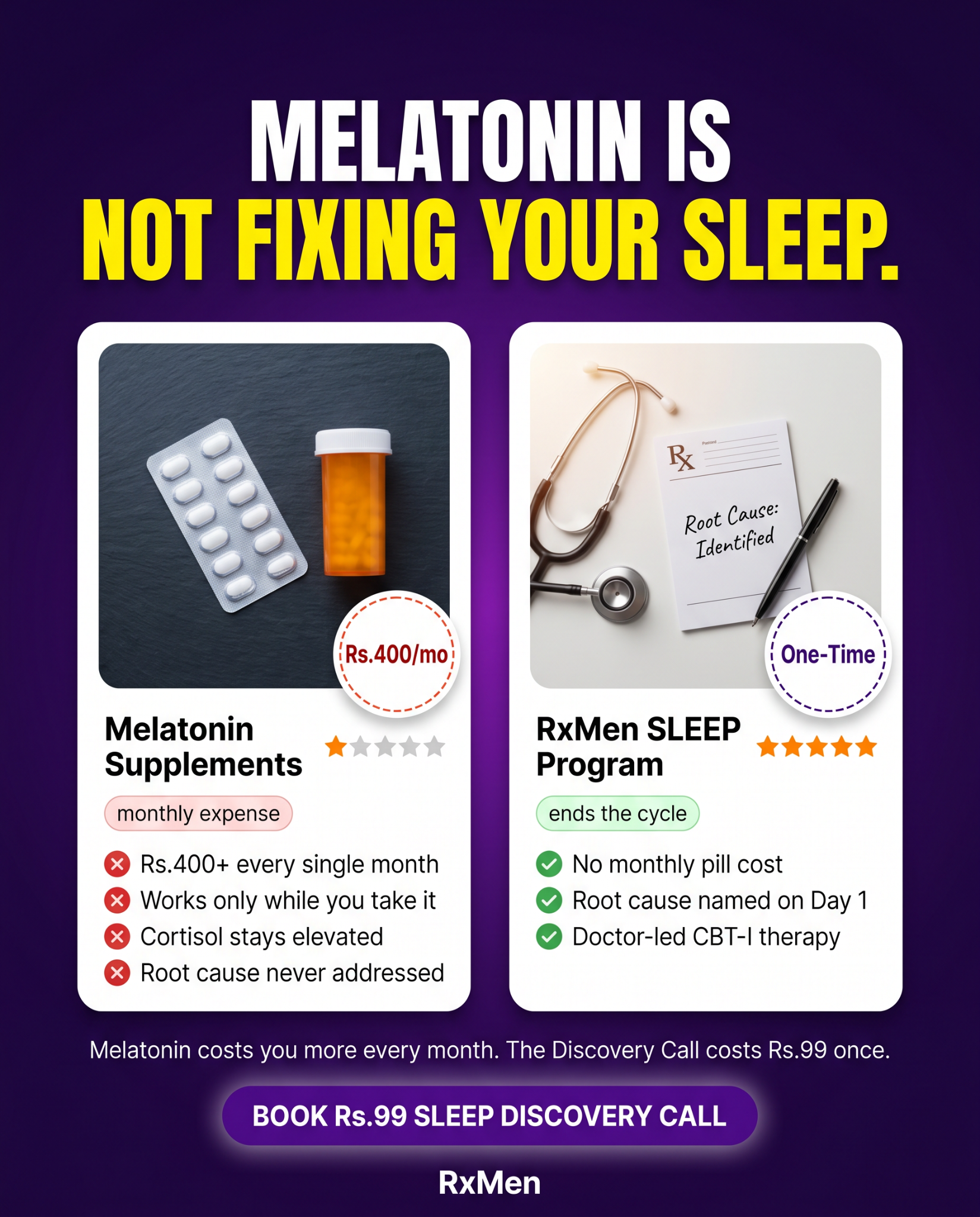 Sleep by Rxmen Facebook ad