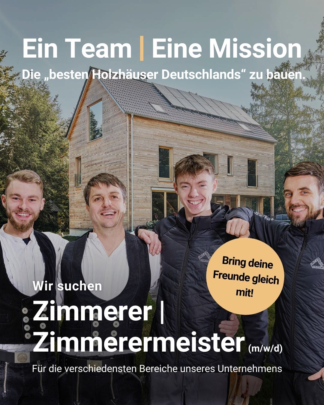 Sonnleitner Holzbauwerke GmbH & Co. KG Facebook ad: Für alle Zimmerer (m/w/d), die echte Qualität schätzen…