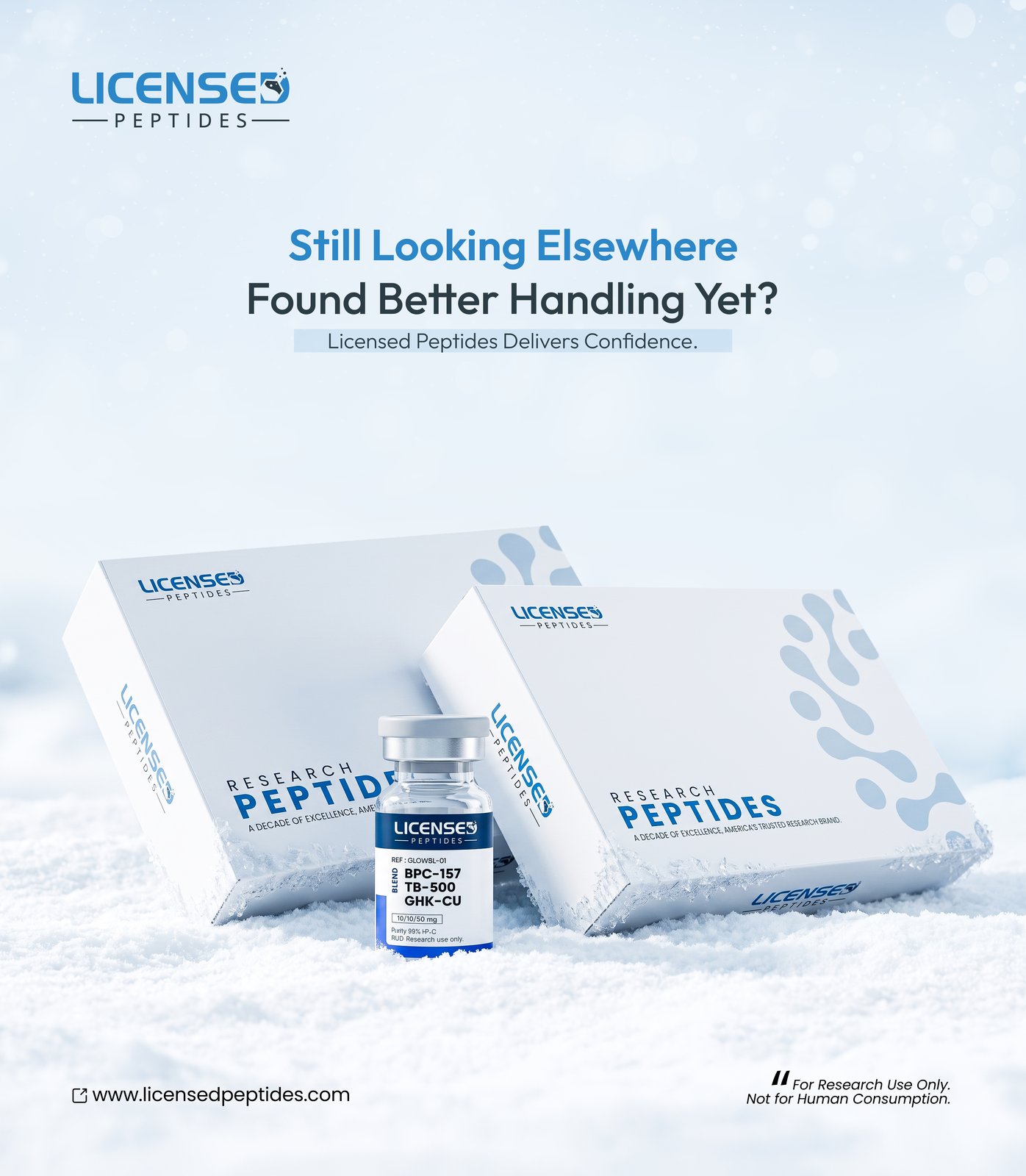 Licensed Peptides Facebook ad: Not All Peptides Are Created Equal