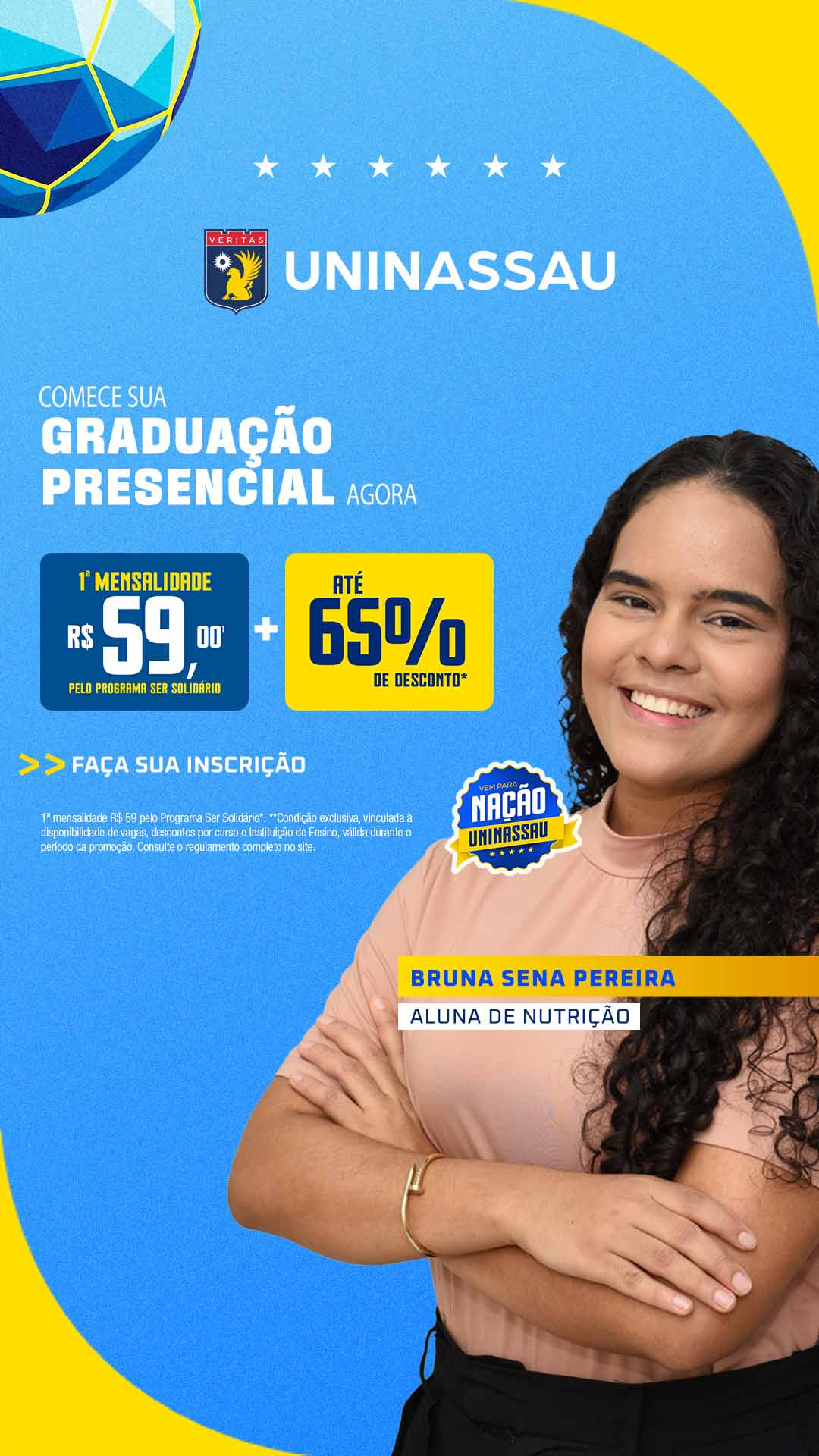 UNINASSAU Facebook ad from May 12, 2026