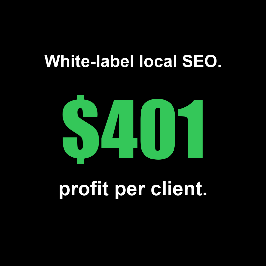 Local SEO Bot Facebook ad: The 80% margin play