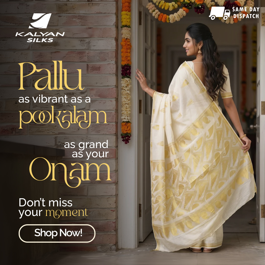 Kalyan Silks Online Facebook ad: A Pallu That Speaks For Itself