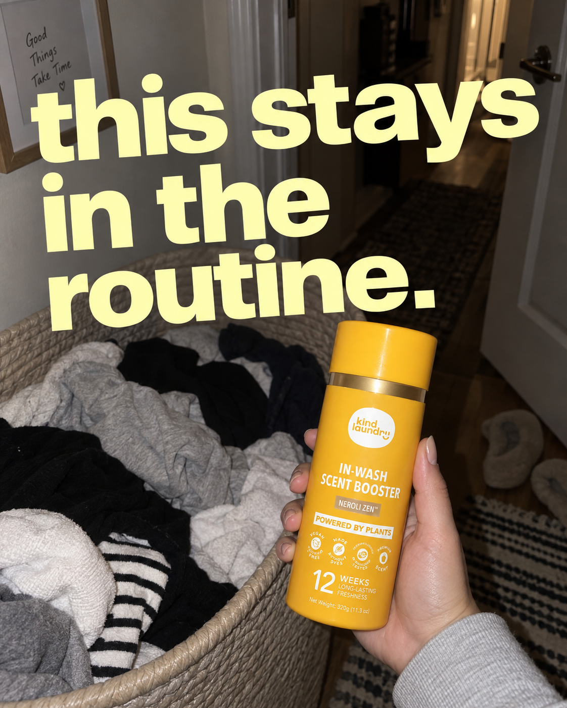 Kind Laundry Facebook ad: Plant-Derived. Long-Lasting. Non-Negotiable.