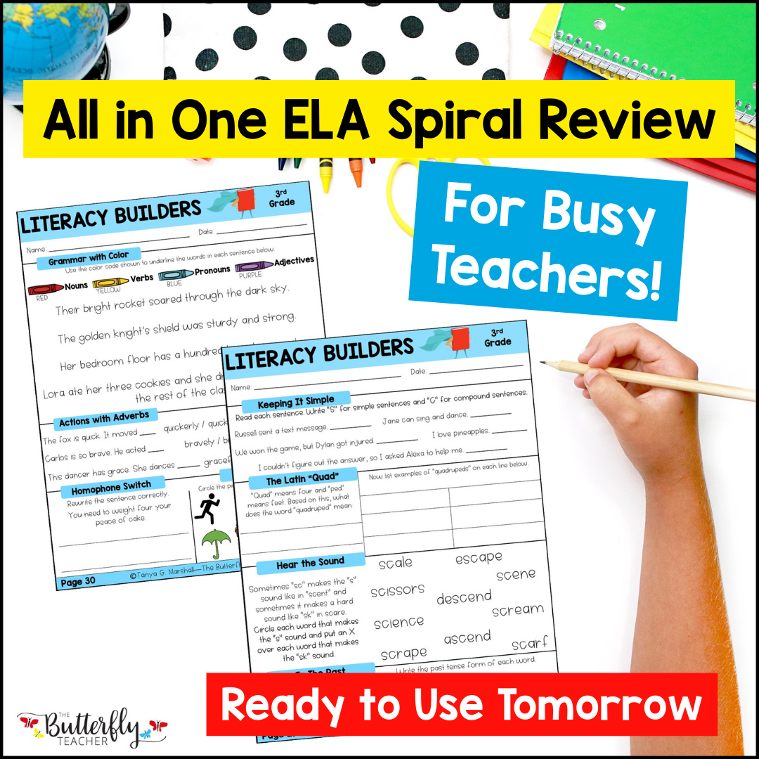 The Butterfly Teacher Facebook ad: Teachers & Homeschooling Parents