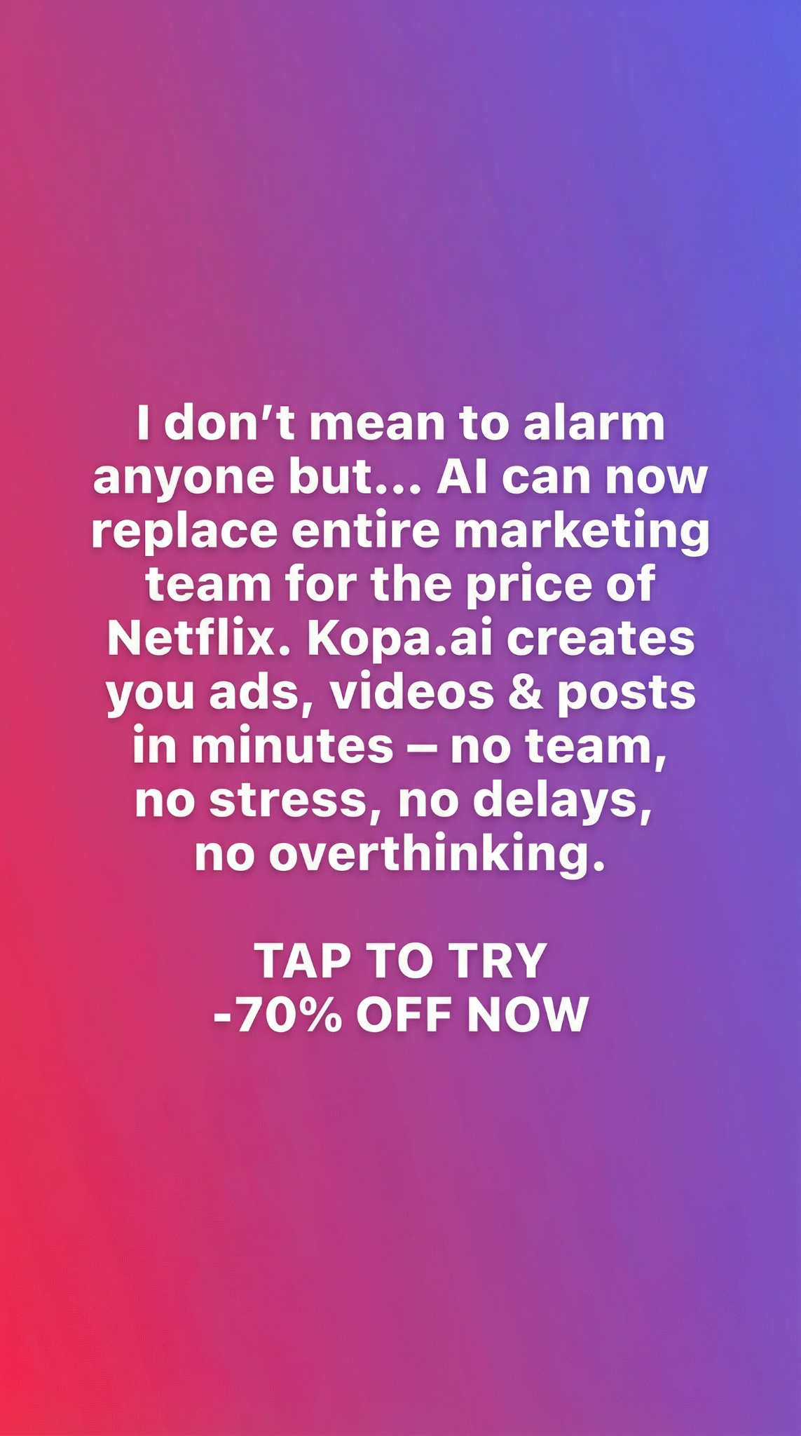 kopa.ai Facebook ad