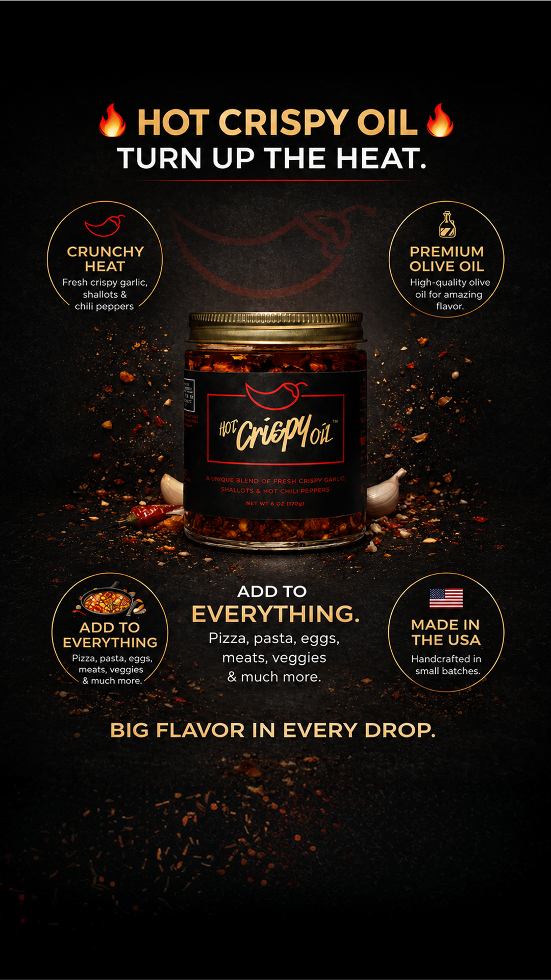 Hot Crispy Oil Facebook ad from Jul 8, 2026