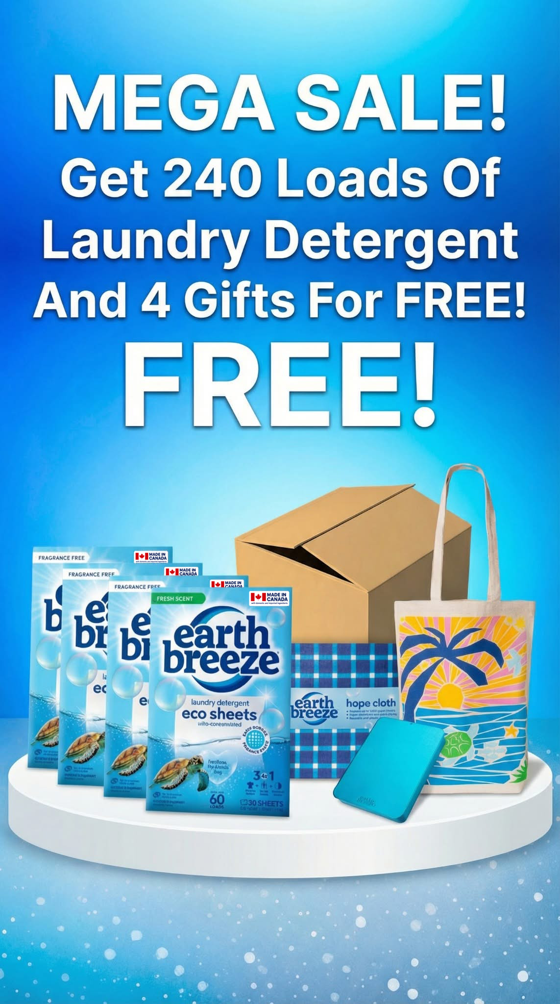 Earth Breeze Facebook ad