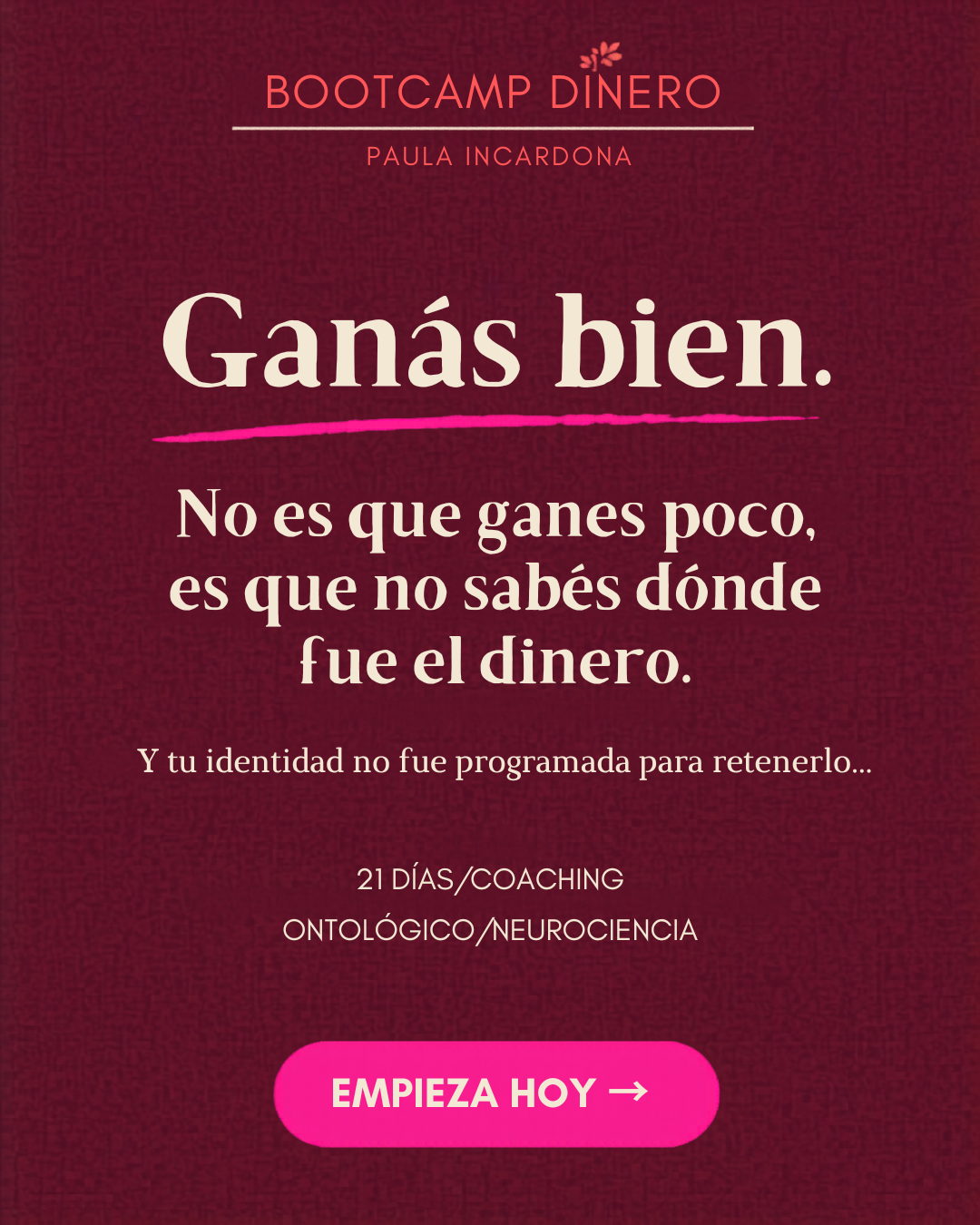 Paula Incardona - Mentora en manifestación Facebook ad