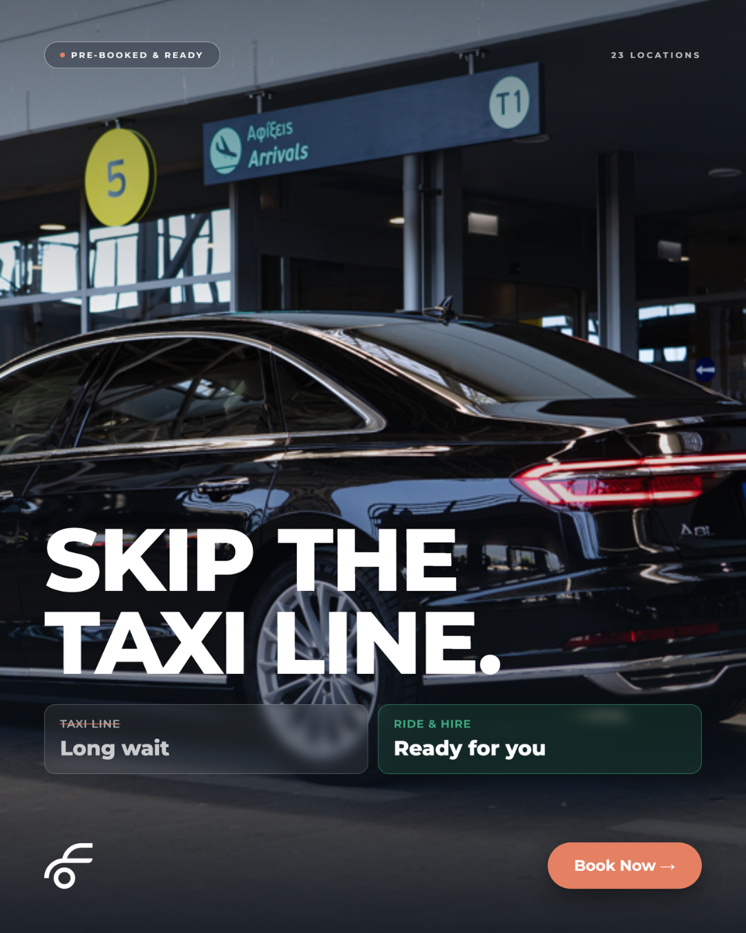 Ride and Hire Facebook ad: Ready When You Arrive