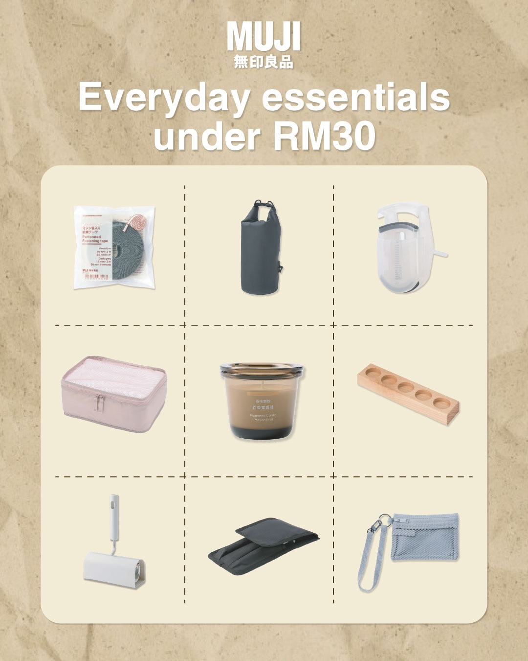 MUJI Malaysia Facebook ad: MUJI, but make it everyday.