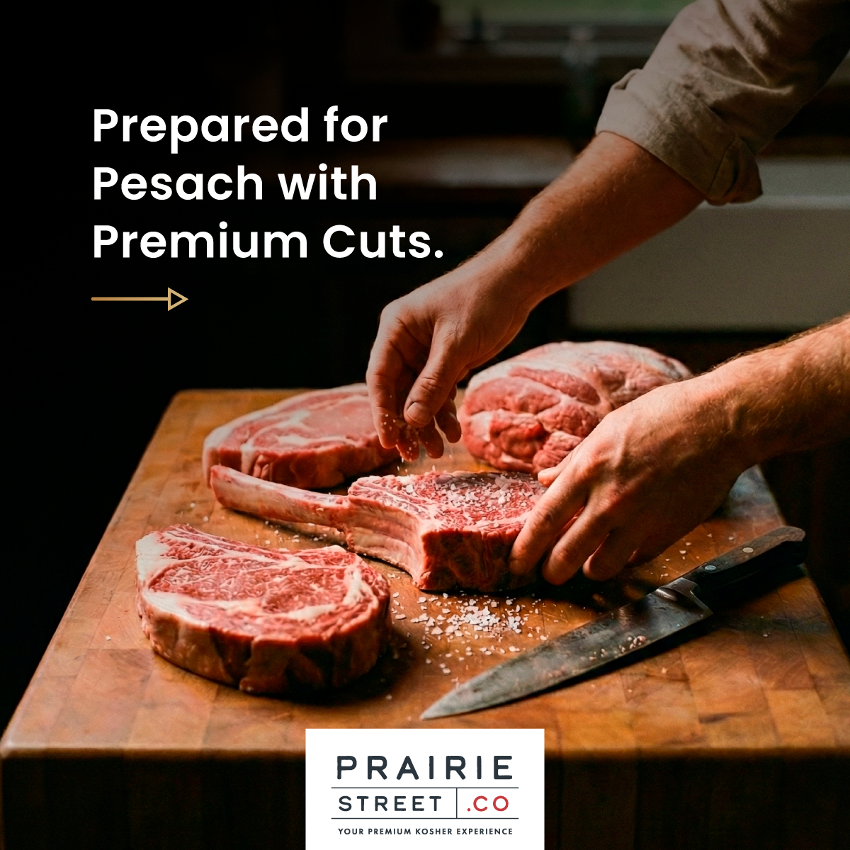 Prairie Street Co Facebook ad: Passover meals deserve more than ordinary.