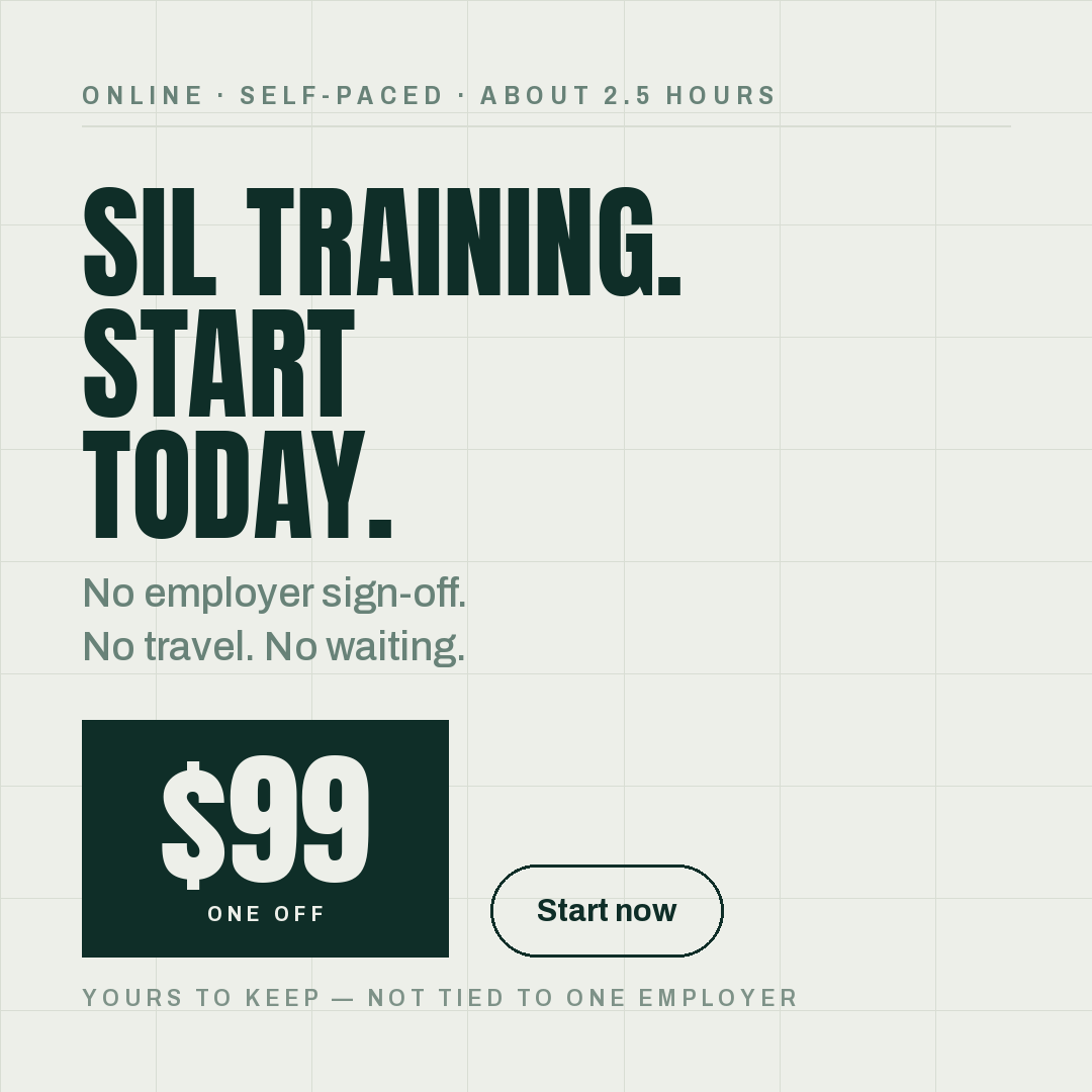 Disability Support Project Facebook ad: Get your SIL training sorted