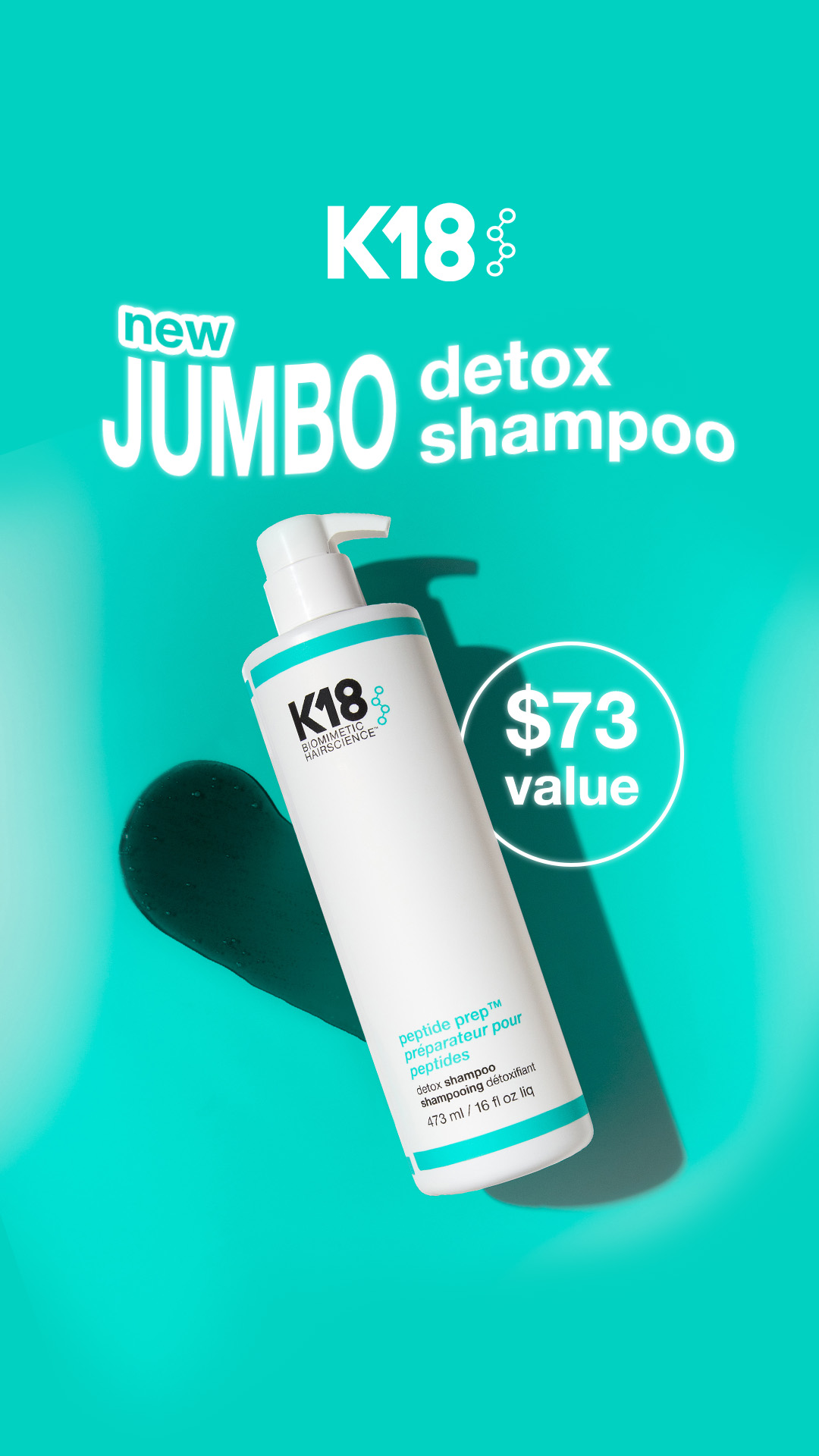 K18 Hair Facebook ad