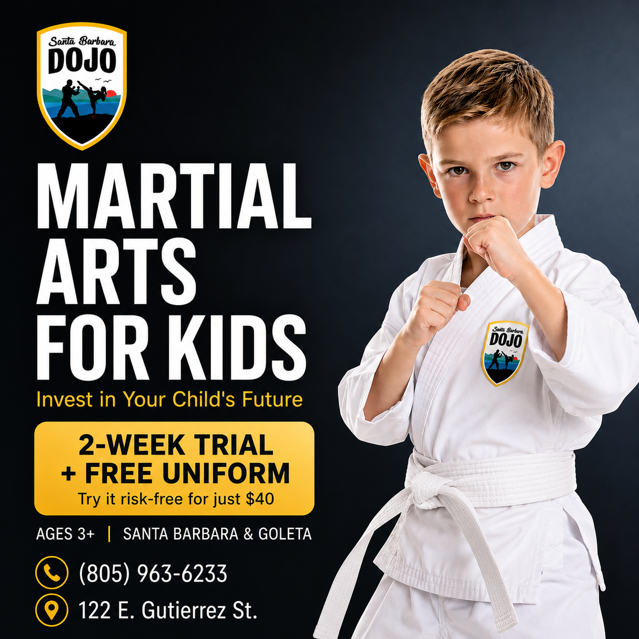 Santa Barbara Dojo Facebook ad