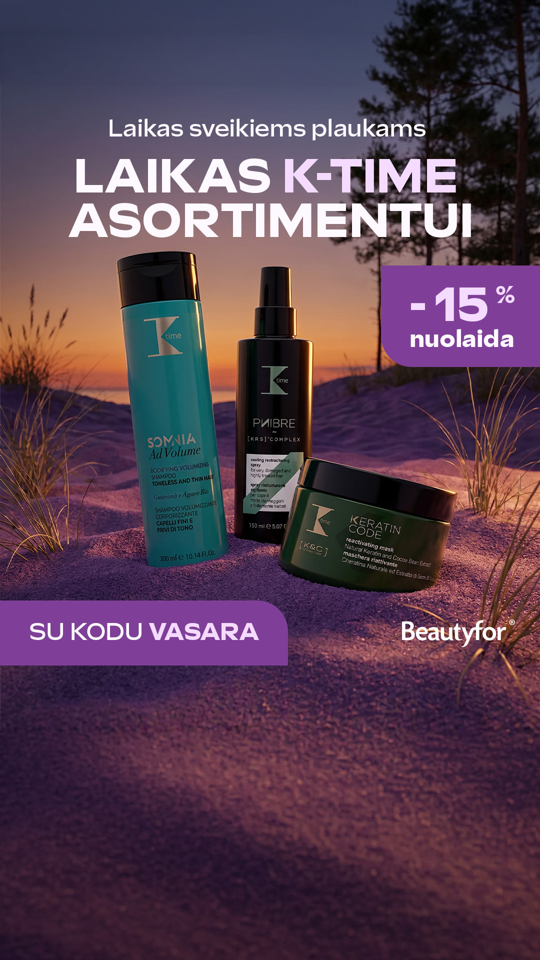Beautyfor LT Facebook ad