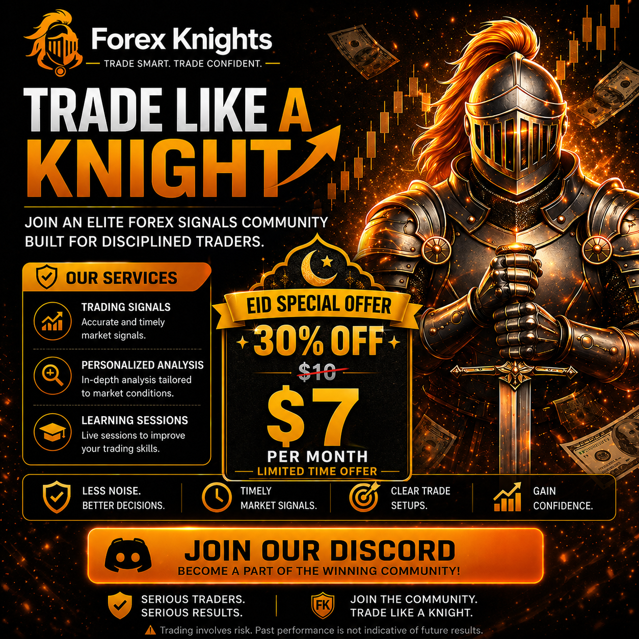 Forex Knights Facebook ad