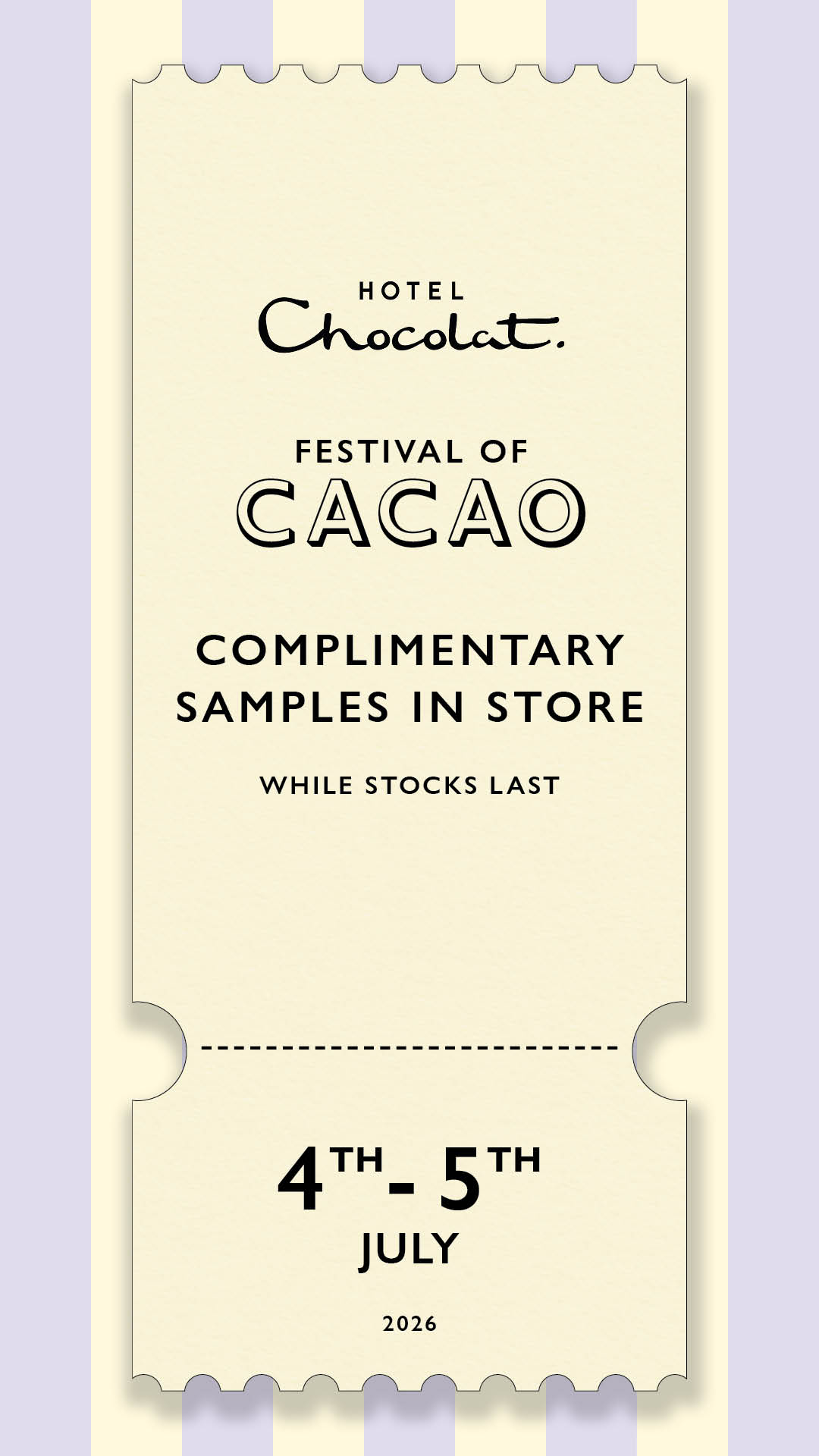 Hotel Chocolat Facebook ad
