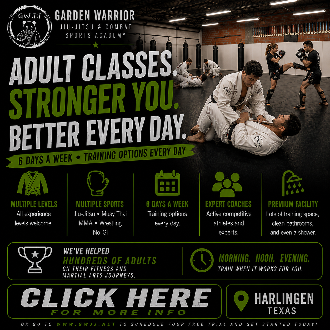 Garden Warrior Jiu-Jitsu & Combat Sports Academy Facebook ad: Feel Athletic Again