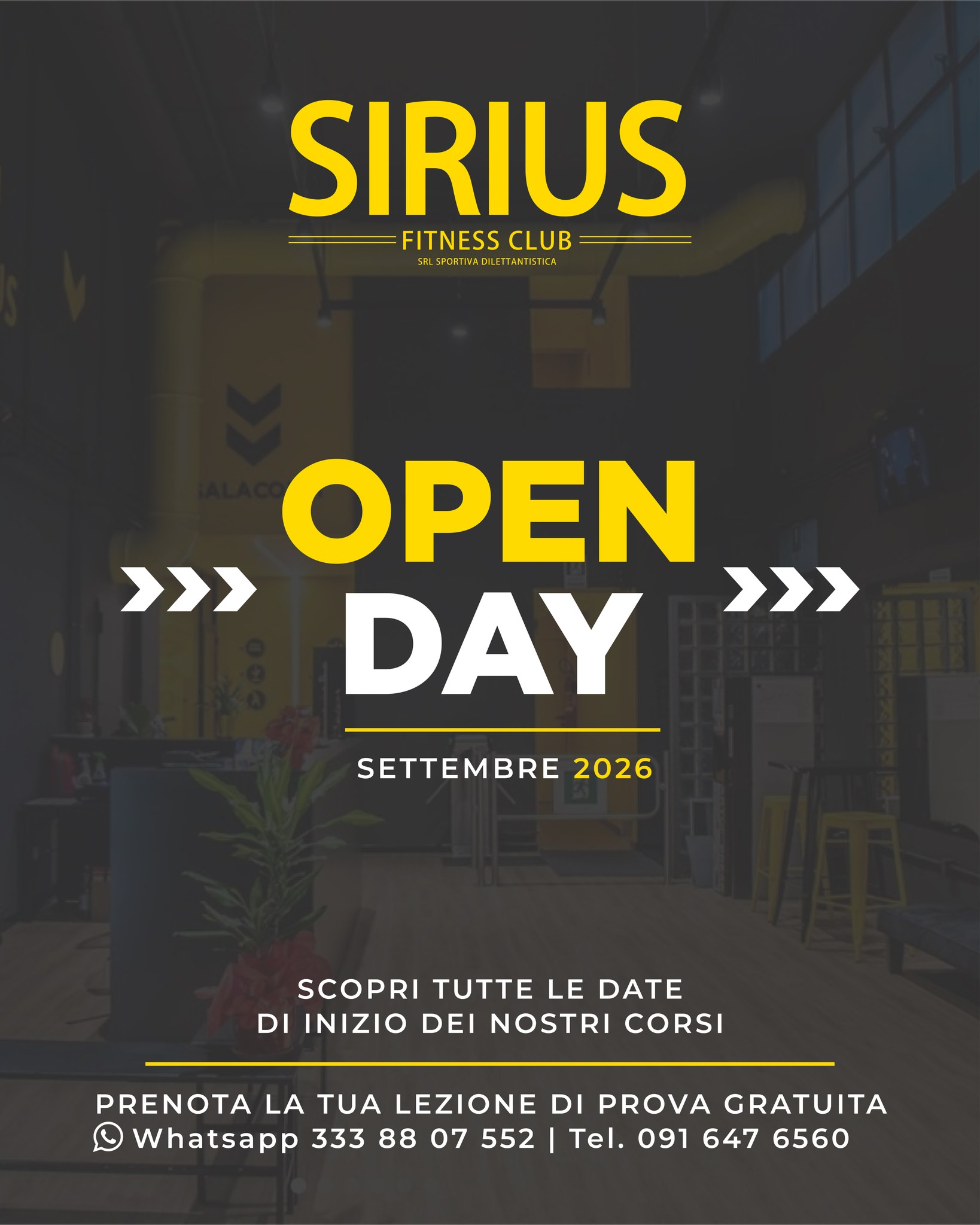 Palestra Sirius Fitness Club Srl Ssd Facebook ad: OPEN DAY
