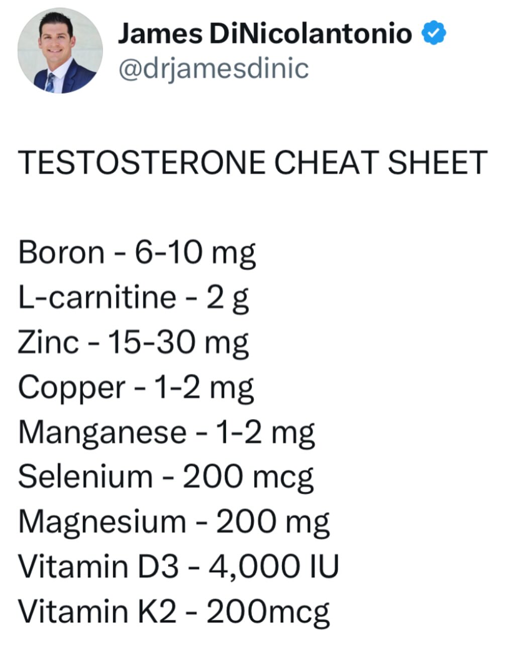Dr. James DiNicolantonio Facebook ad