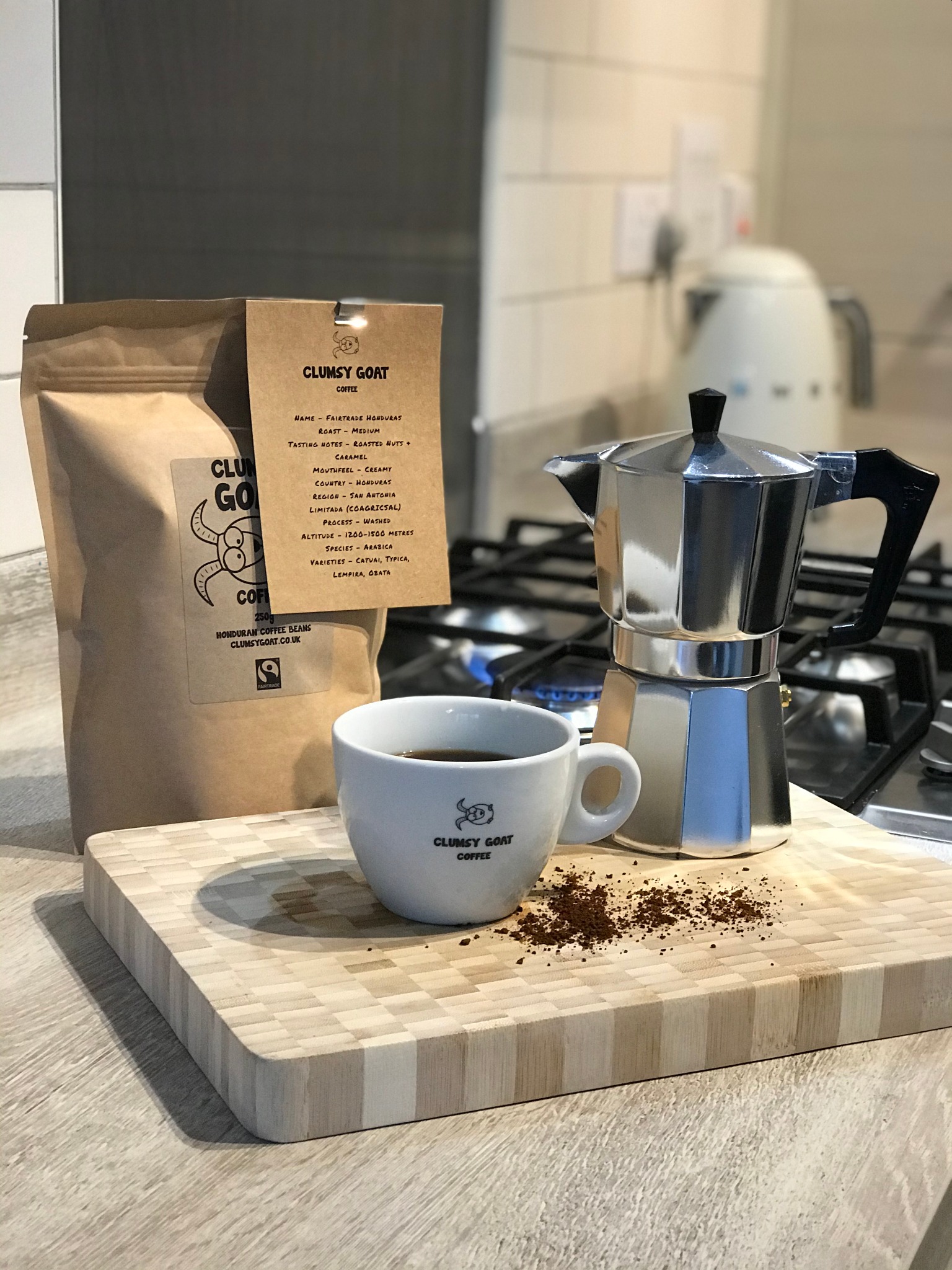 Clumsy Goat Coffee Facebook ad
