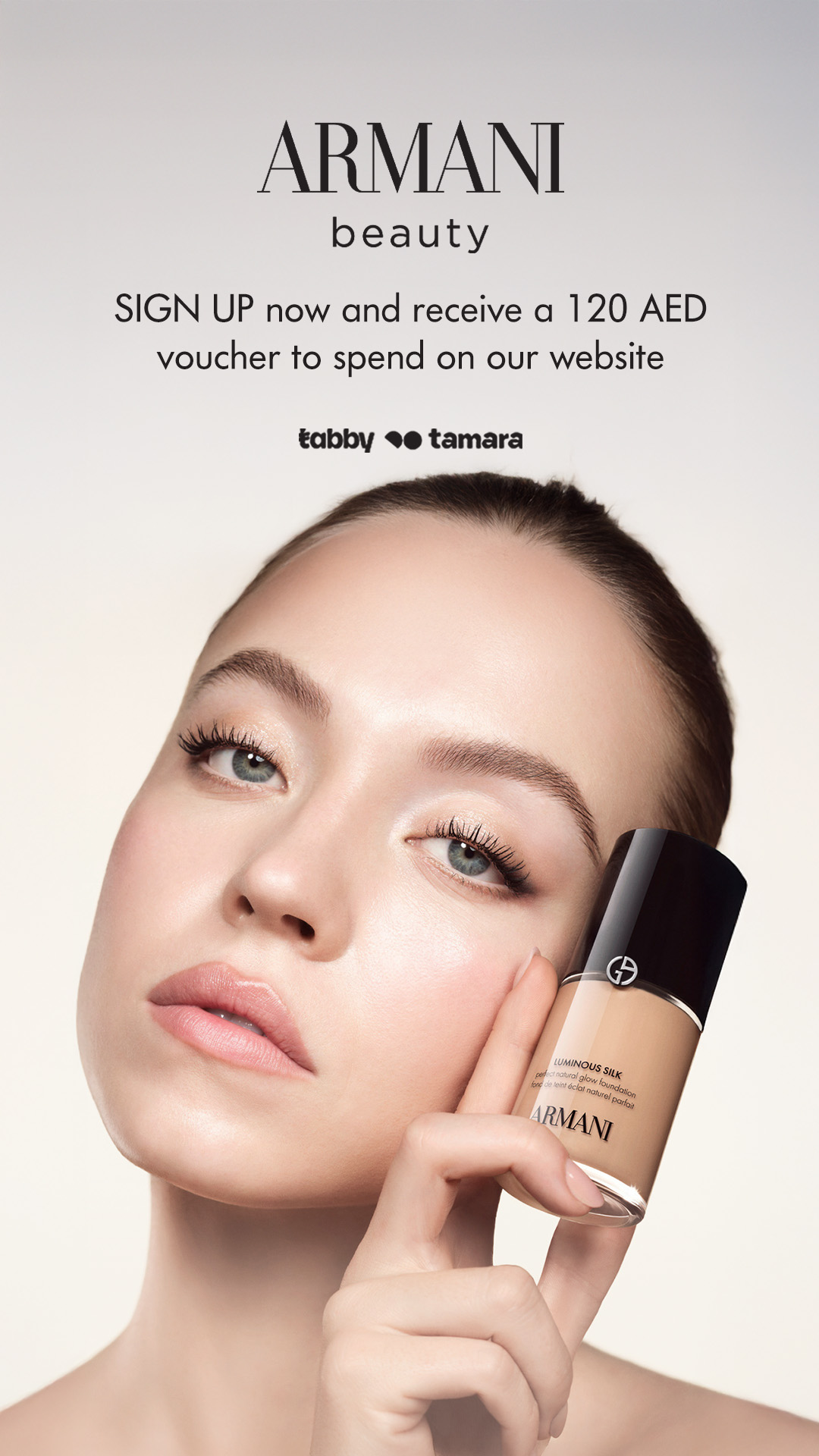 Armani beauty Facebook ad from Mar 12, 2026