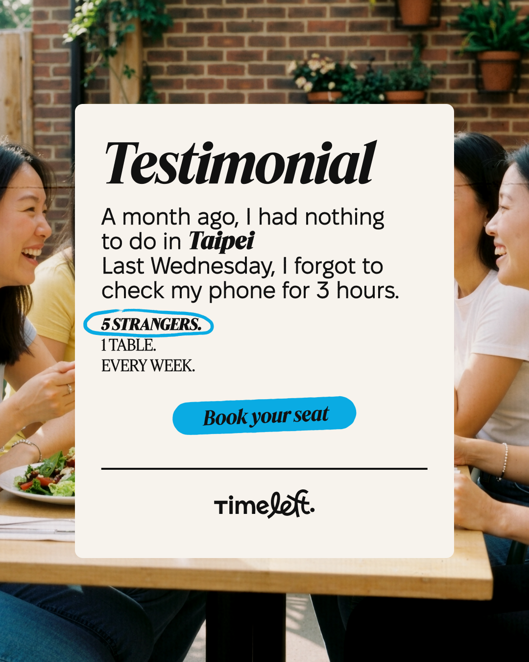 Timeleft Facebook ad