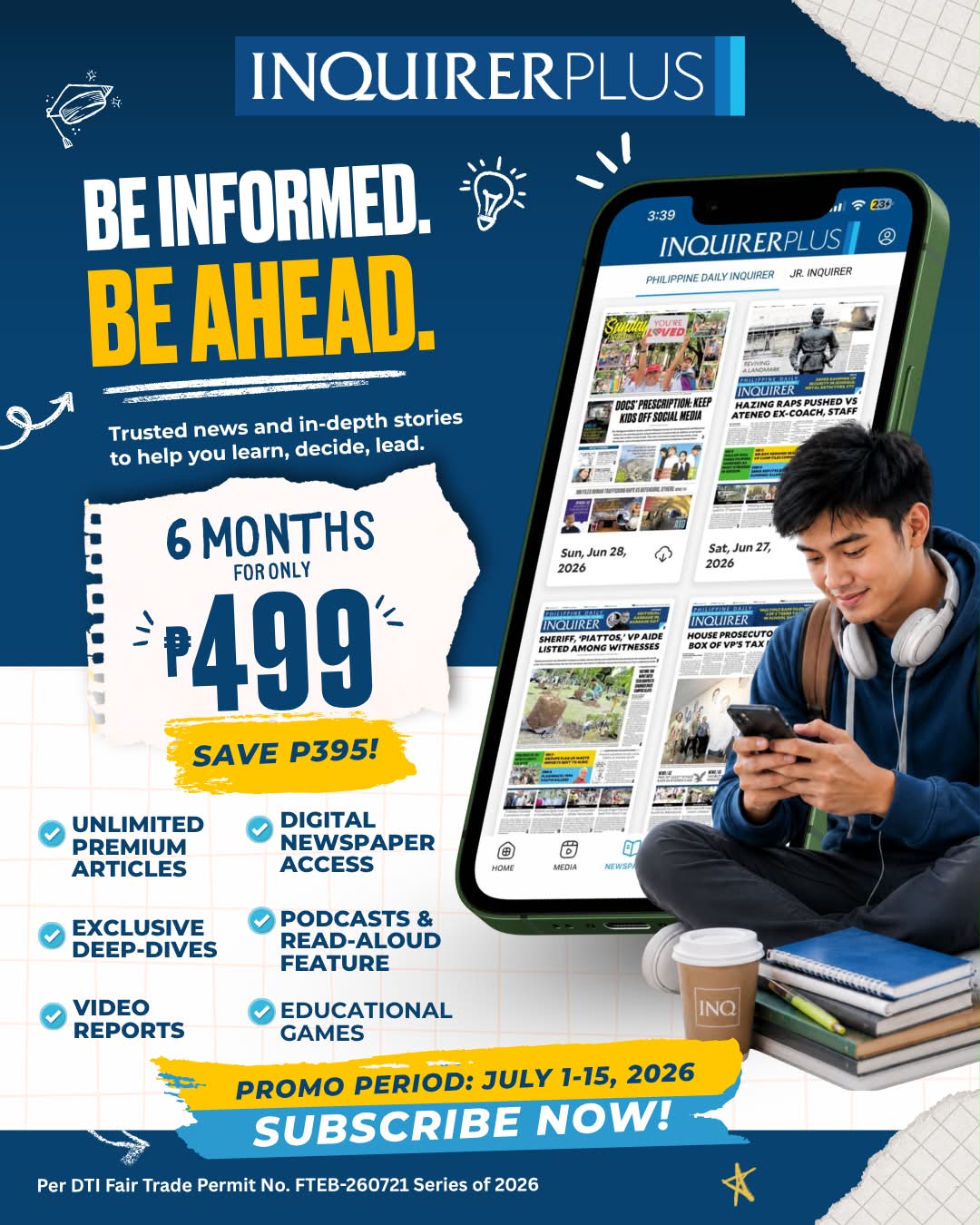 Philippine Daily Inquirer Facebook ad