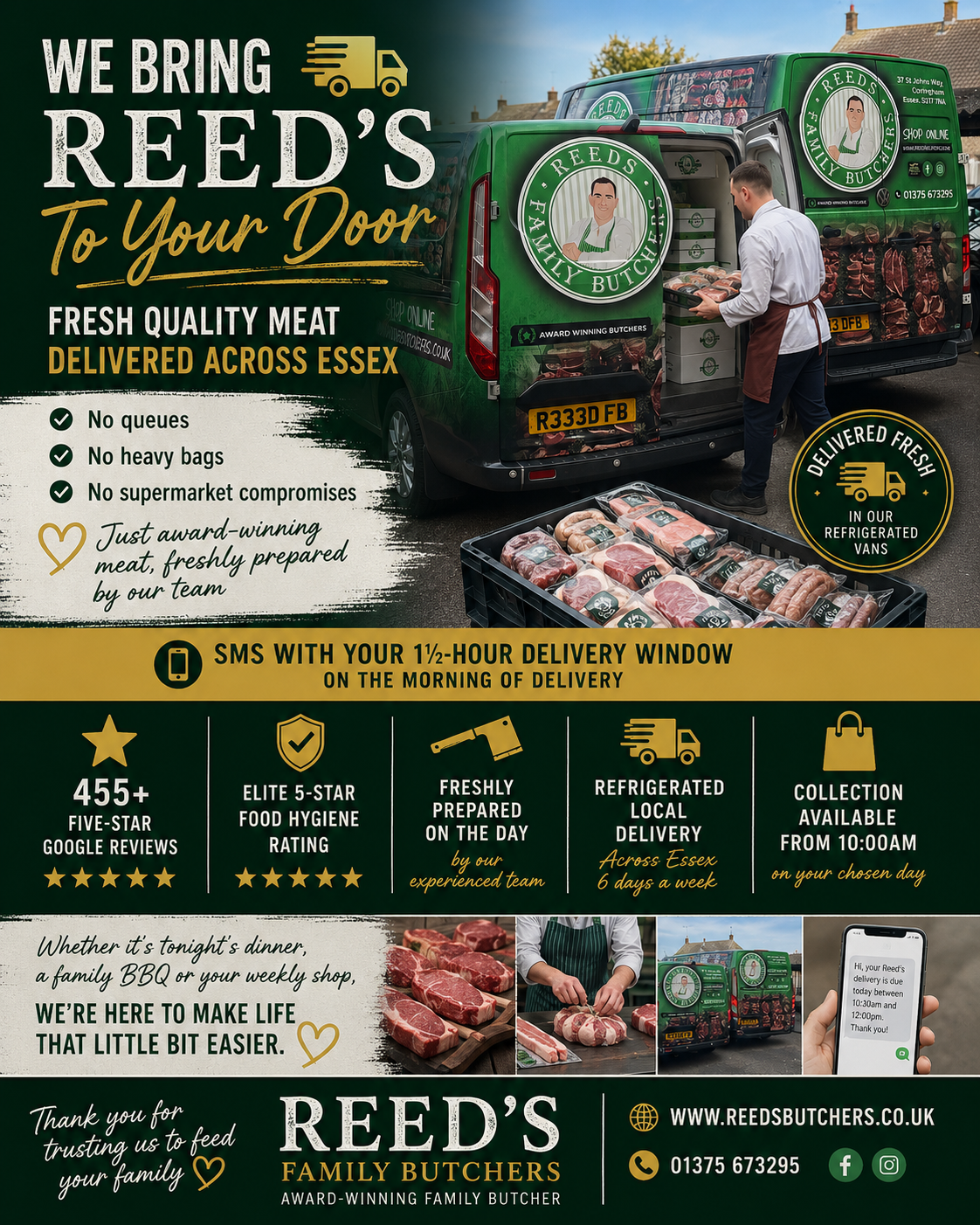 Reeds Family Butchers Facebook ad