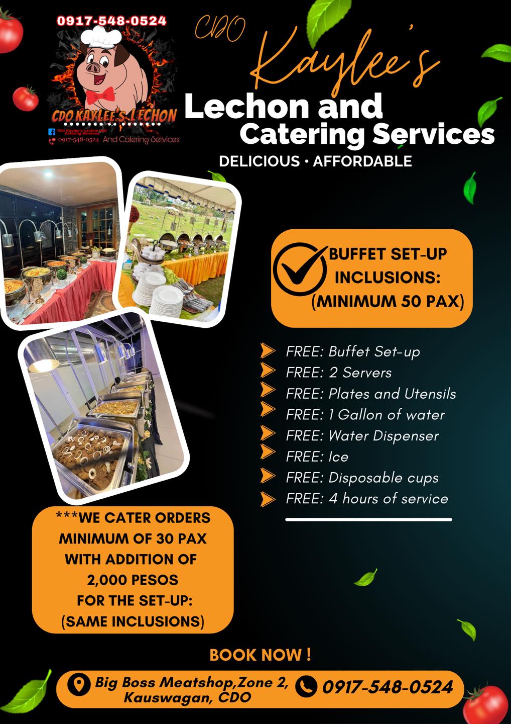 CDO Kaylee's Lechon and Catering Services - 2.0 Facebook ad