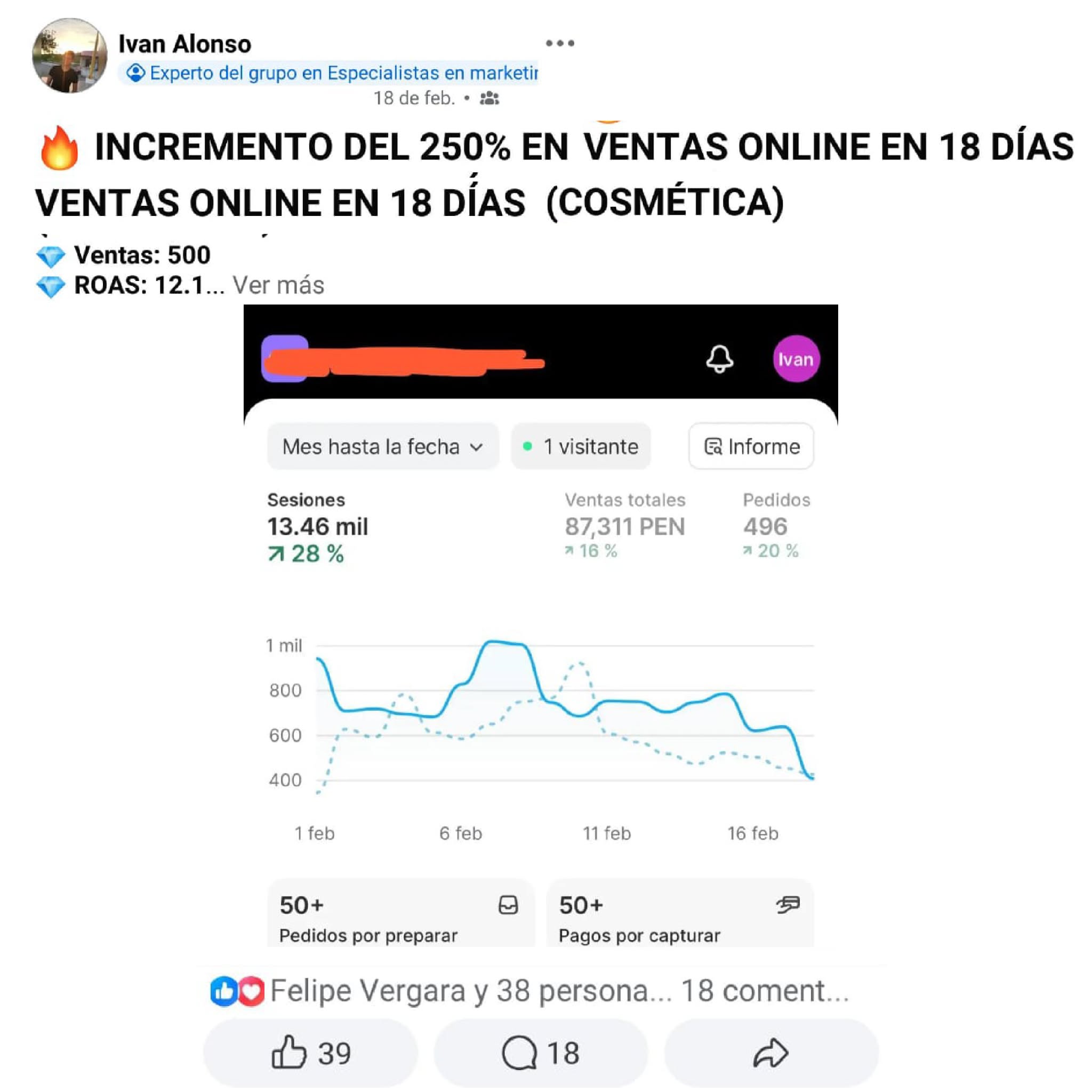 Felipe Vergara Facebook ad