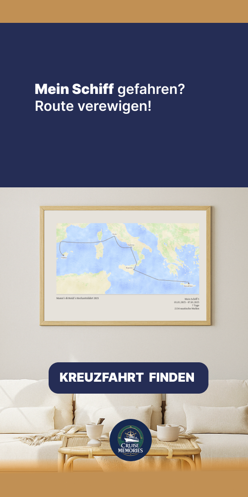 CruiseMemories.official Facebook ad: Poster deiner Kreuzfahrt - die perfekte Erinnerung