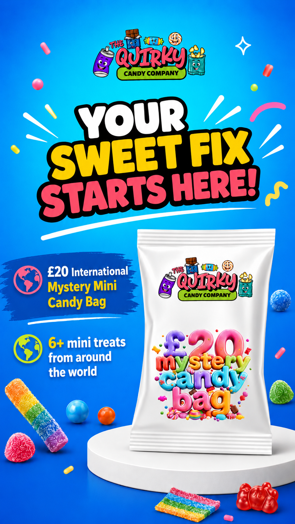 The Quirky Candy Company Facebook ad