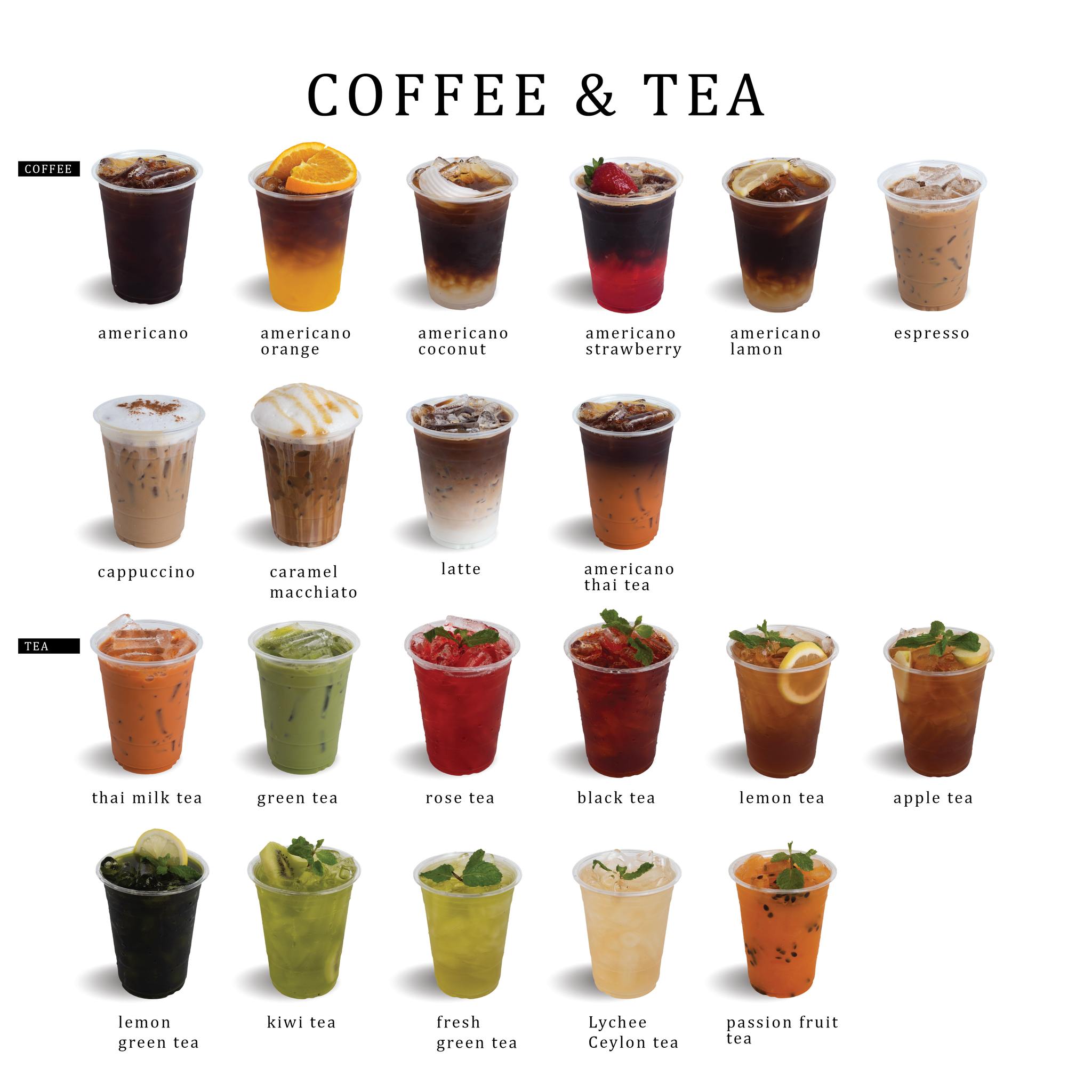 Menu you: ป้ายเมนูร้านอาหาร ร้านกาแฟ ร้านชาไข่มุก Facebook ad: ตัวอย่างภาพ สำหรับสายคาเฟ่