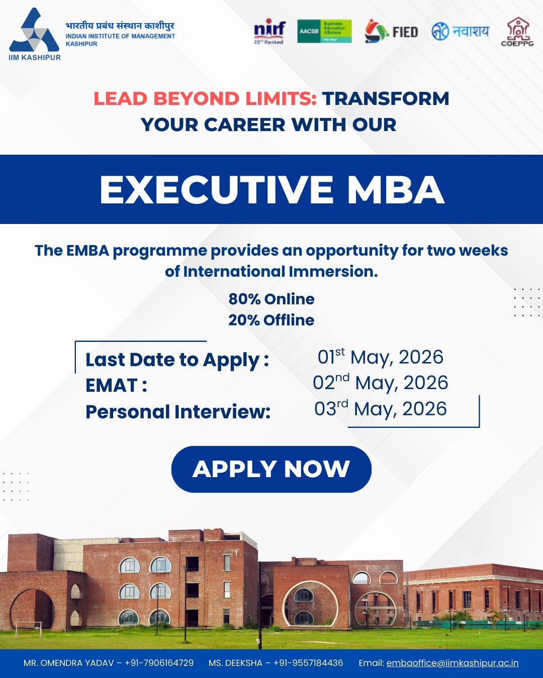 IIM Kashipur Facebook ad: Instagram