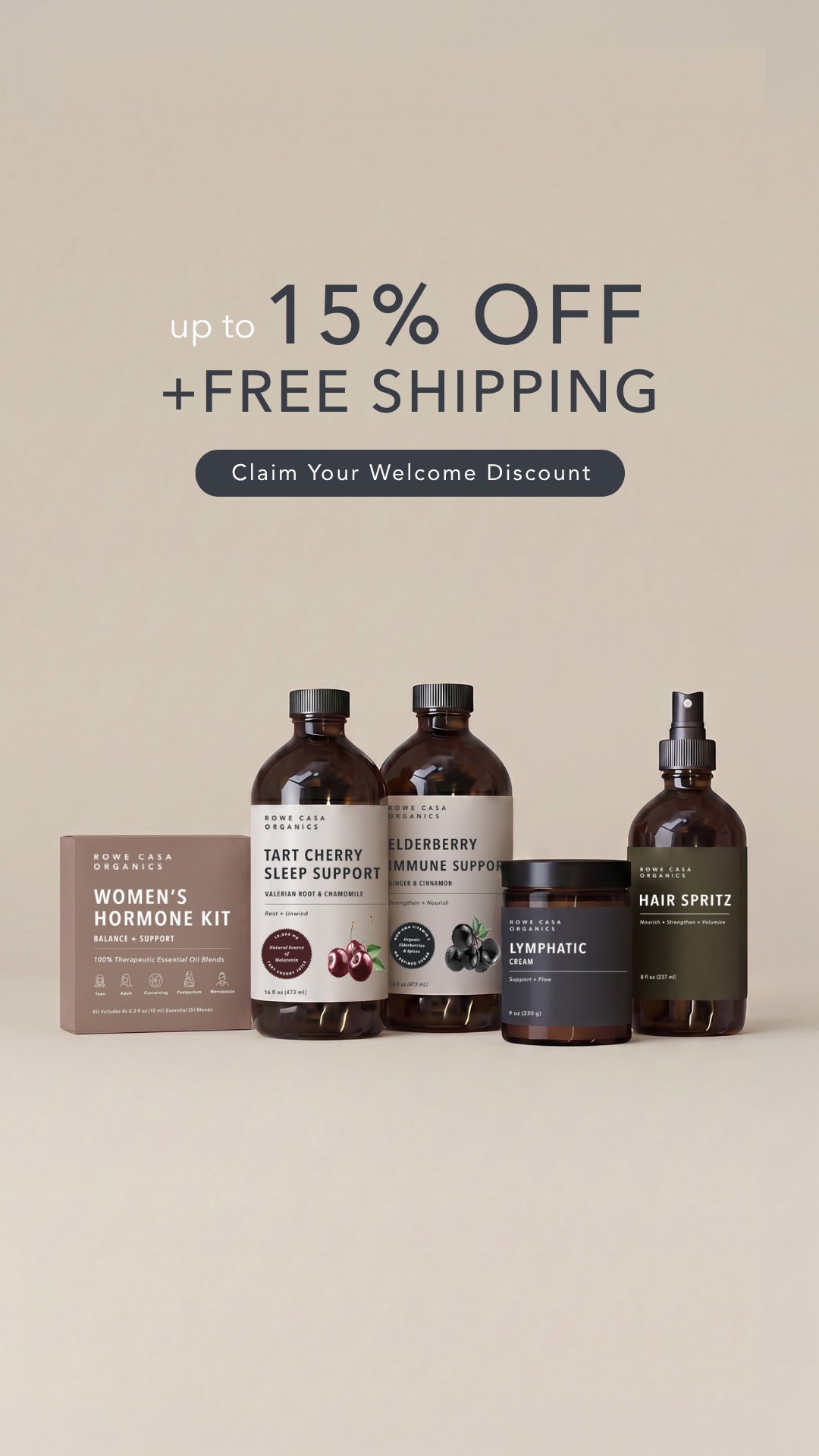 Rowe Casa Organics Facebook ad