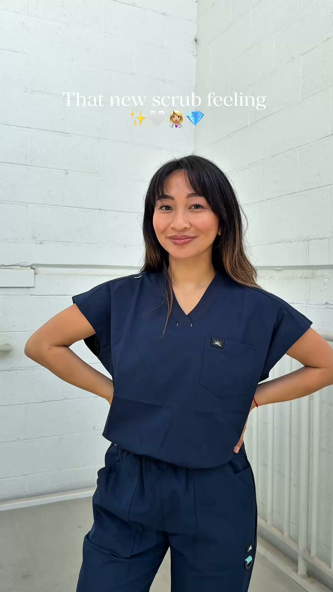 koi Designer Scrubs Facebook ad: That New Scrubs Feeling