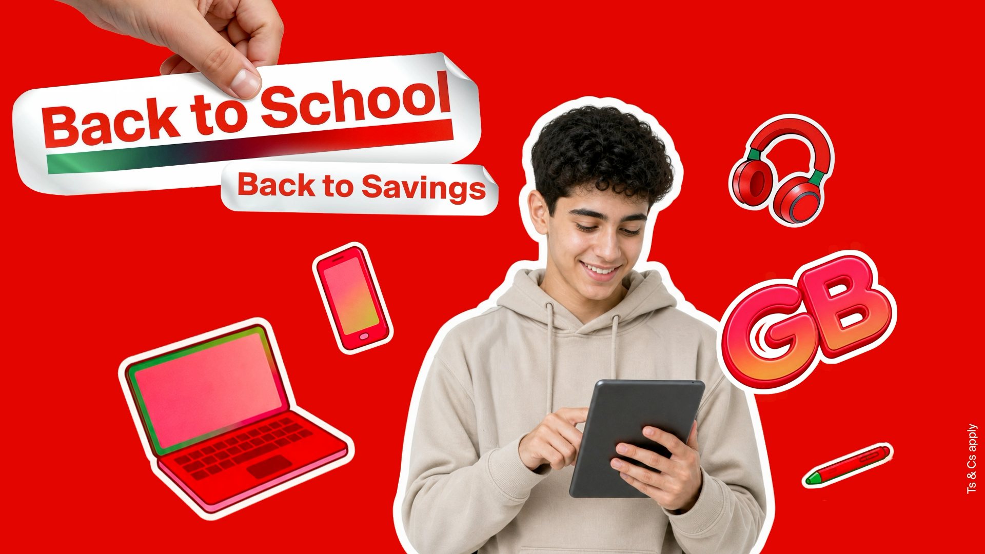 e& UAE Facebook ad: School’s back, and so are the savings