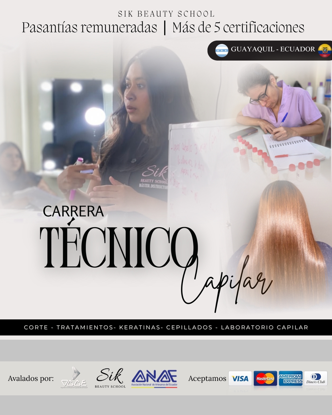 Sik academia de belleza Facebook ad from May 14, 2026