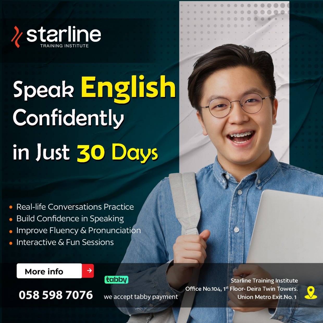 Starline Training Institute Facebook ad: Enroll Now