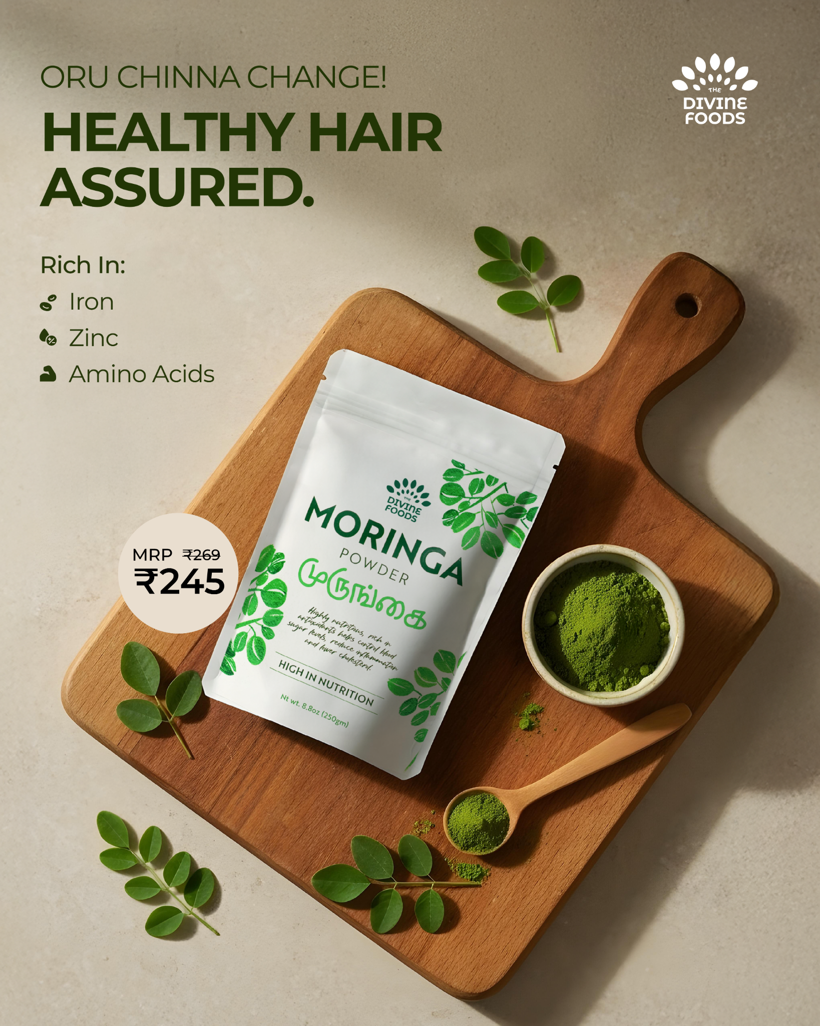 The Divine Foods Facebook ad