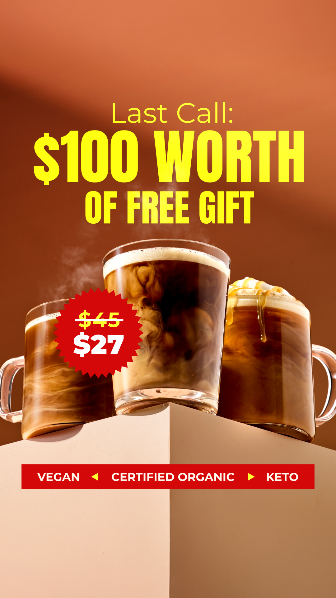 RYZE Superfoods Facebook ad