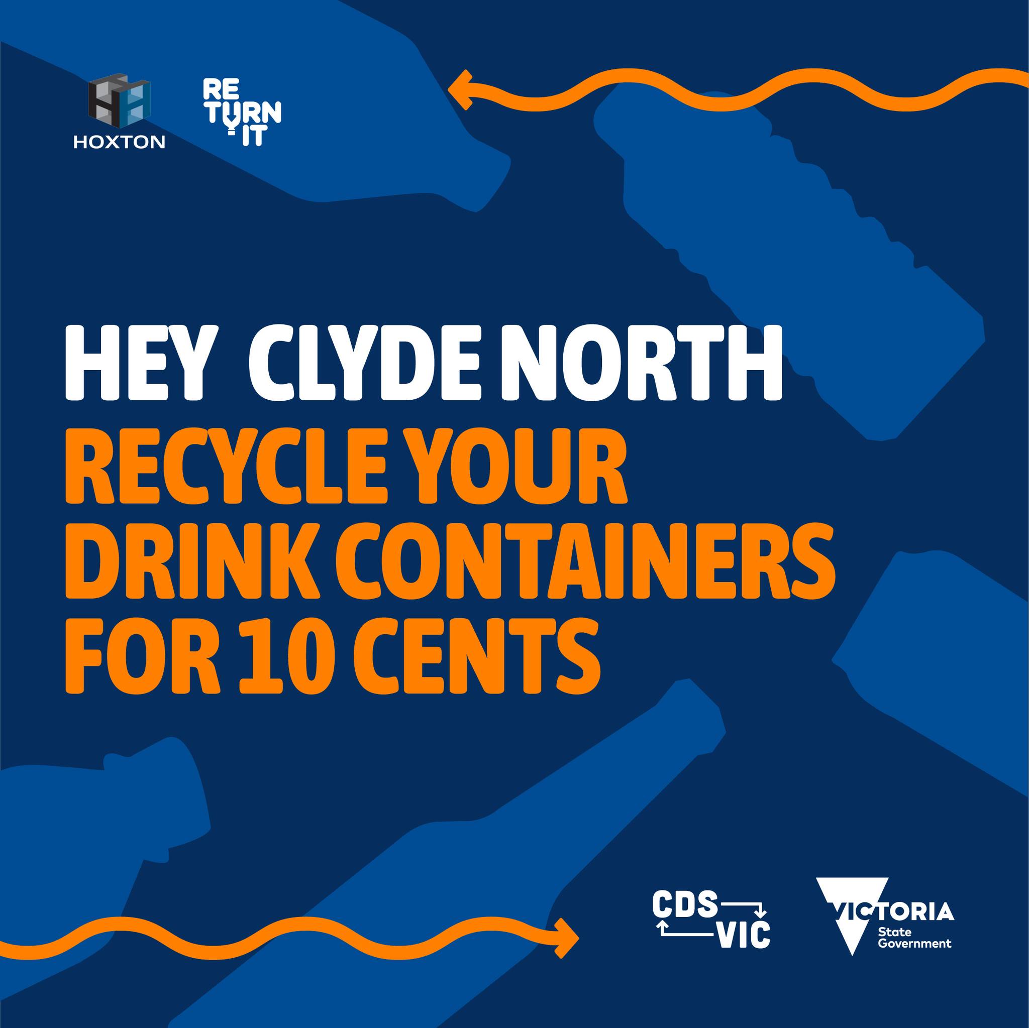 Clyde North Return-It Depot- Ran by Hoxton Industries Facebook ad: Clyde North, turn your bottles into cash!